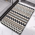 thumbnail image 3 of Stunning 20x32 in Boho Bathroom Runner Rug - Moroccan Geometric Design, Non-Slip. Soft & Machine-Washable Long Bath Mat Perfect for Bathtub, Sink, Shower. A Chic Farmhouse Addition for Any Bathroom!, 3 of 5