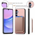 thumbnail image 4 of Dteck Case with Detachable Card Wallet for Samsung Galaxy A55,Magnetic Leather 2 in 1 Removable Card Slot Wallet Case Shockproof Mag Safe Back Cover for Galaxy A55,Pink, 4 of 9