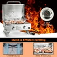 thumbnail image 6 of Costway Silver Propane Gas Grill with Lid and Hadle Top Thermometer, 6 of 10