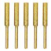 5 unids/set broca de cabezas de piedra de archivo de molienda recubierta de diamante (oro de 4,8mm) Ehuebsd Para estrenar