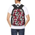 thumbnail image 6 of Vsdgher Rose Flowers Print Backpack for Women Men School Bookbag with Laptop Compartment for College Work Travel, Simple Fashion Casual Daypack, Fit 15" Laptop, 6 of 8