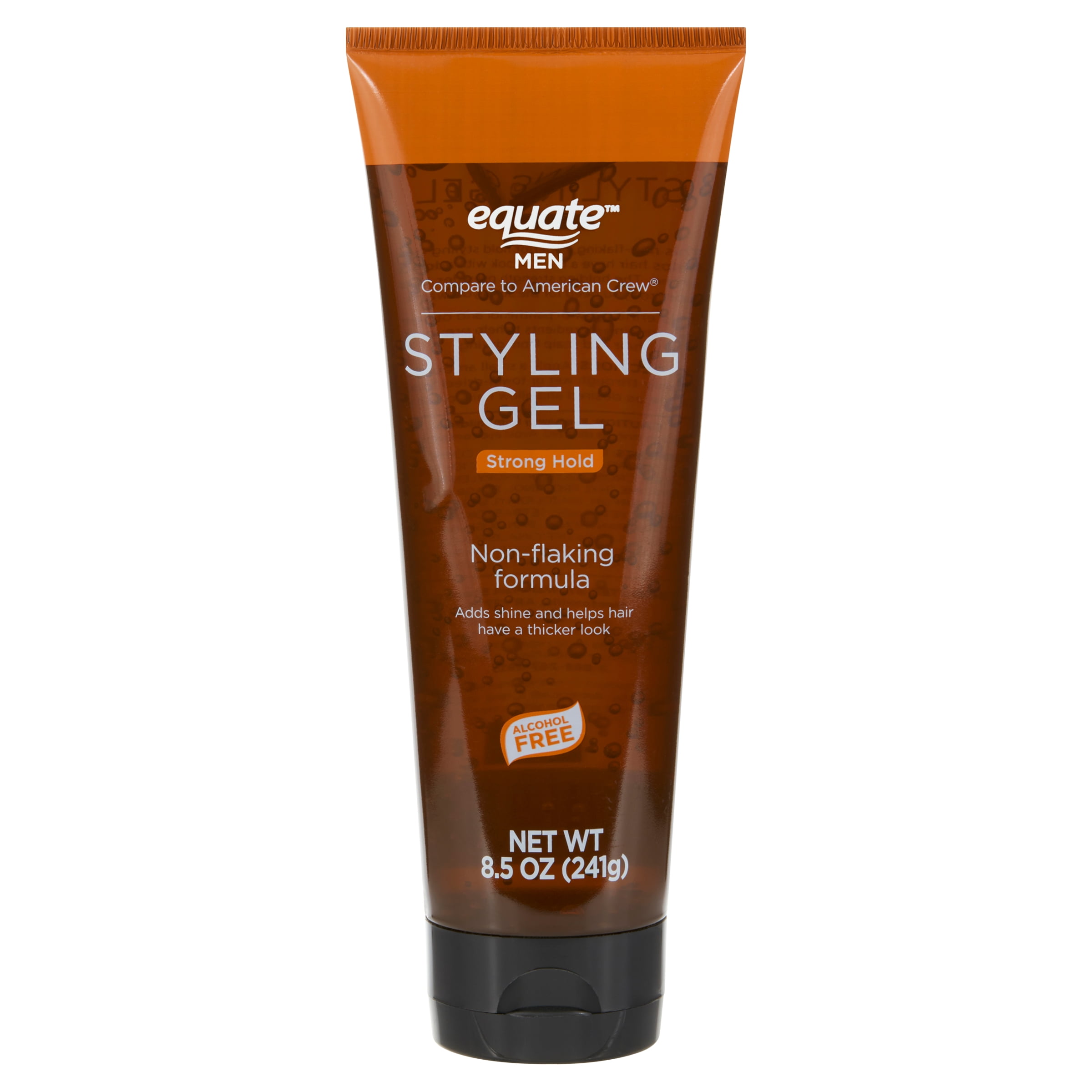 Equate Men Strong Hold Nourishing Thickening Squeeze Hair Styling Gel,   oz 
