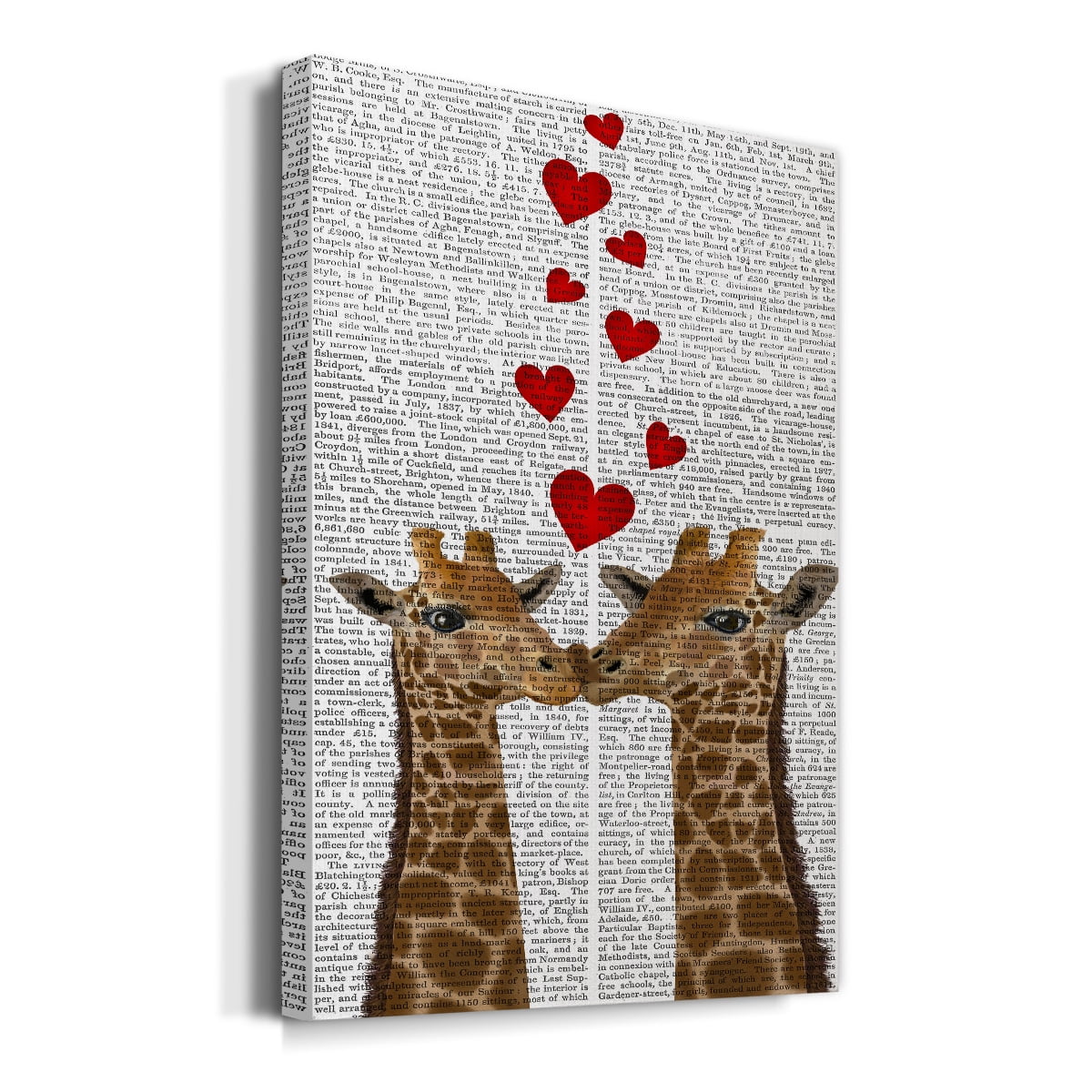 Love is in the Air Collection B Premium Gallery Wrapped Canvas - Ready to Hang