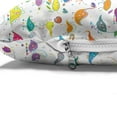 thumbnail image 4 of Funny Cartoon Pet Bed, Various Colors and Shapes of Dinosaur Motifs Doodle Animal Drawings, Chew Resistant Pad for Dogs and Cats Cushion with Removable Cover, 24" x 39", Multicolor, by Ambesonne, 4 of 4