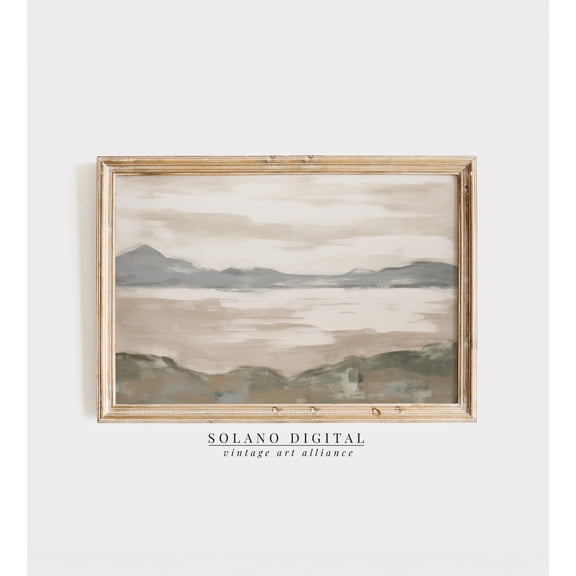 Coastal Abstract Beach Wall Art Muted And Neutral Wall Art Costal Themed Wall Art Abstract Art Wall Art, Modern Wall Decor, 8x12 UNFRAMED