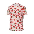 thumbnail image 6 of Wukai Strawberries Print Men's Short-Sleeved Mesh T-Shirt,Quick-Dry Short Sleeve Workout T-Shirt-X-Large, 6 of 8