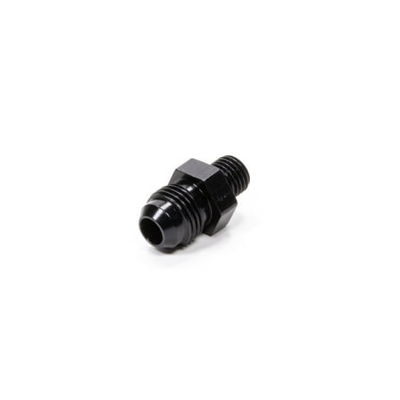 Fragola Performance 481606-Bl Straight Adapter Fitting #6 X 1/4 Mpt Black