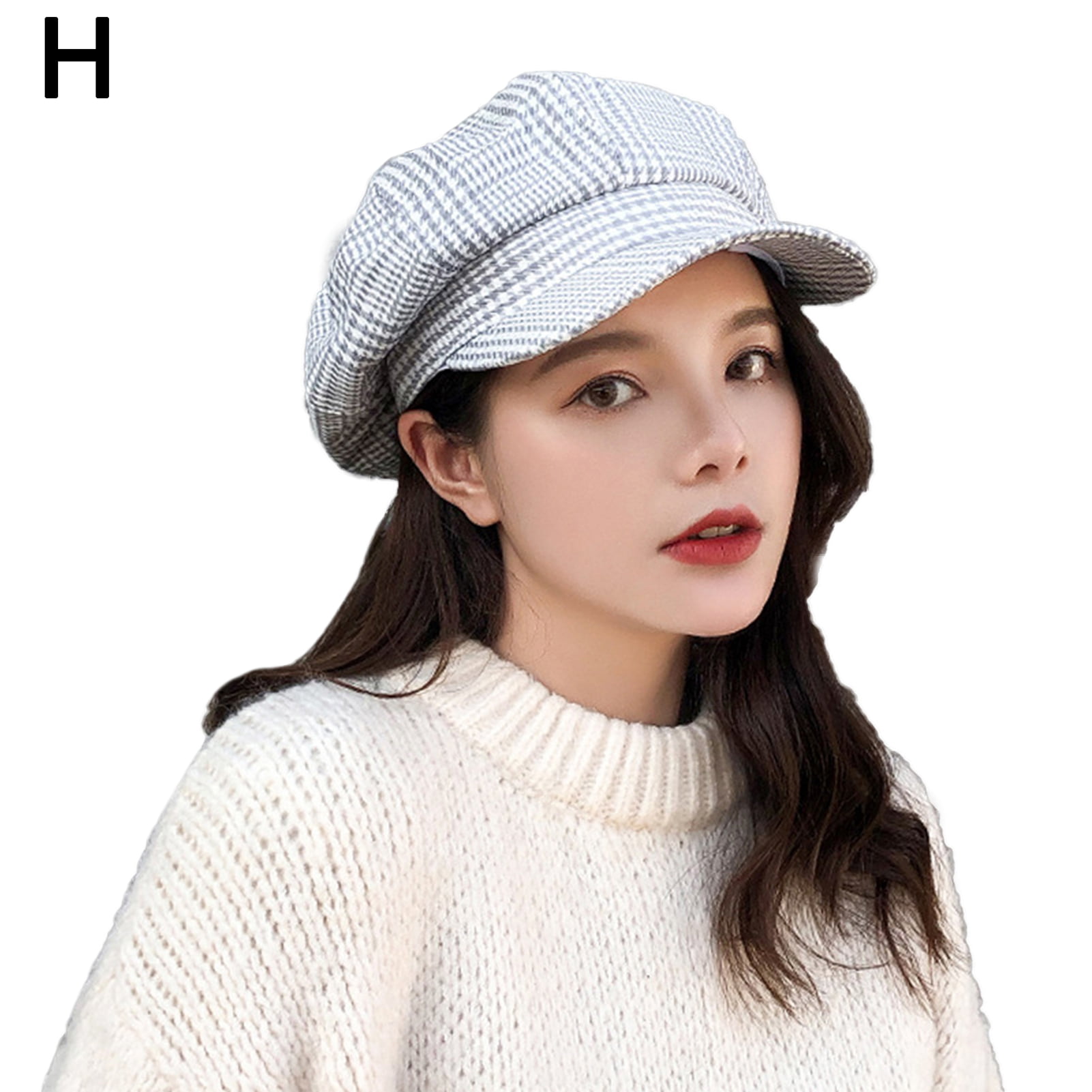 YLY Beret Cap Autumn Winter Wool Ladies Cotton Octagonal Hat Mens Monochrome Outdoor Shade Fashion Classic Retro Painter Hat