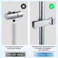 thumbnail image 5 of Adjustable Shower Head Bracket Universal 18-25mm Slide Bar 45 Rotation Shower Head Rail Holder, 5 of 5