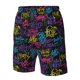 thumbnail image 4 of Fotbe Graffiti Art Trajes de Baño Estampados para Hombre, Shorts de Verano de Secado Rápido, Ropa de Playa, Bañadores-3X-Large, 4 of 6