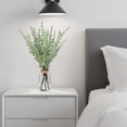 thumbnail image 4 of simeccom 13.78" Artificial Eucalyptus Stems in Glass Vase with Faux Water - Fake Plant for Home Decor, Coffee Table Centerpiece, Office & Bathroom Greenery, 4 of 6