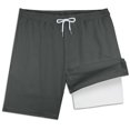 thumbnail image 4 of Gubotare Swim Trunks Toddler Baby Boy Swimsuit Toddler Baby Boy Beach Swim Shorts Bathing Suitt Swim Boys Swim Trunks Size 5-6T (Grey,5-6 Years), 4 of 4