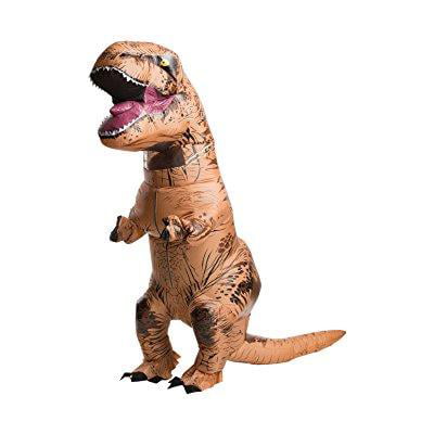 rubie's costume co jurassic world t-rex inflatable costume, multi, one