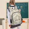 thumbnail image 7 of FORMRS Unisex School Backpack 17" Student Travel Bag with Laptop Compartment, Light Brown Pattern, 7 of 7