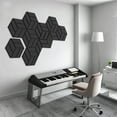 thumbnail image 3 of Hexagon Acoustic Panels Self Soundproof Wall Stickers Polyester Fiber Noise Reduction Tiles For Home Nursery, 3 of 5