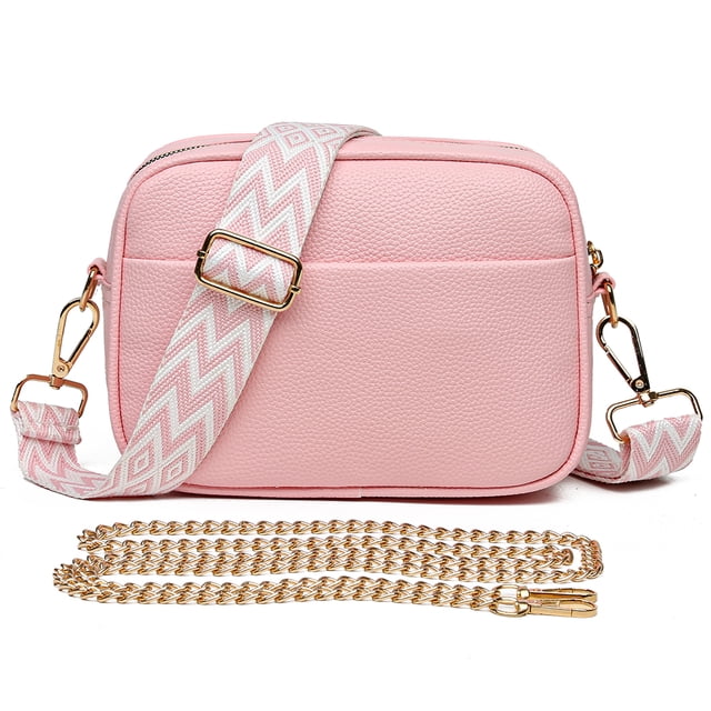 Bolso para Mujer Bandolera Con Correa Ancha A La Bandolera Sencilla (rosa)