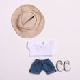 thumbnail image 3 of Ensemble d'Accessoires de Mode pour Poupée 17cm, Mini Vêtements de Poupée, Kit de Décoration pour Exposition et Tissu Doux, Style Mignon pour Fête (Poupée Non Incluse), 3 of 4