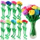 thumbnail image 1 of Zjoey 36 piezas de tulipanes de felpa, flores de rosas rellenas, tallos flexibles, ramo de peluche, juguete de flor de rosa suave de 12,6 pulgadas para graduación 2024, día de la madre, novia, esposa, 1 of 5