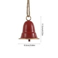 thumbnail image 3 of FastXmas Christmas Red Bells Metal Vintage Hanging Bells Ornaments Decorations with Christmas Tree Pendant Hanging Ornament for Xmas Tree Holiday Fireplace Home Decor, 3 of 6