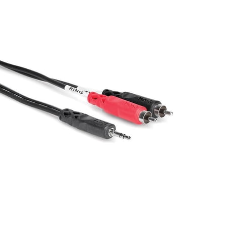 UPC: 0728736013247 | Hosa Technology 3  1 Meter 3.5 mm TRSM to Dual RCAM Cable Audio Accessories