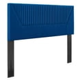 thumbnail image 2 of Modway Patience Channel Tufted Performance Velvet Twin Headboard in Navy, 2 of 9