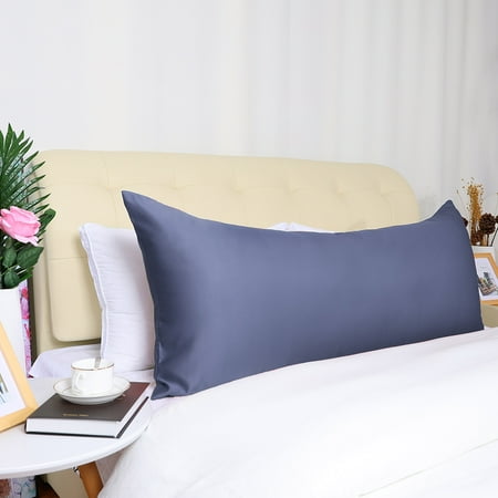 Silky Soft Satin Pillowcases With Zipper 21x60inch Long Pillow