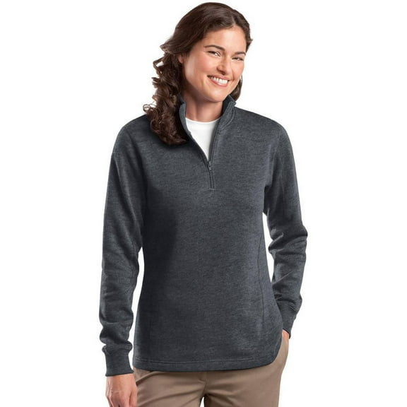 Sport-Tek Ladies 1/4-Zip Sweatshirt. LST253