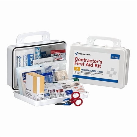 First Aid Kit and Housing, Plastic 131 Components, 25 People Served 91335