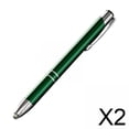 thumbnail image 1 of 2 Bolígrafos De Punta Redonda De 1,0 Mm, Bolígrafo De Escritura Suave Para Reuniones, Toma De Notas, Negocios, Color Verde, 1 of 8