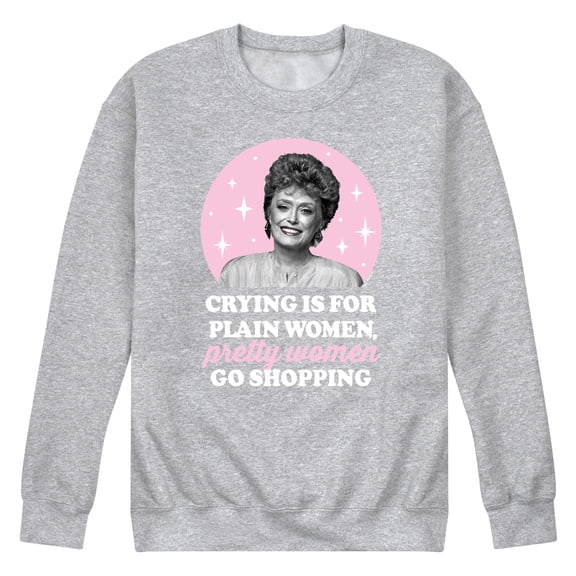 Golden Girls - Crying Is For Plain Women - Men's Crew Neck Fleece Pullover