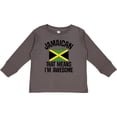 thumbnail image 3 of Inktastic Jamaica Awesome Jamaican Boys or Girls Long Sleeve Toddler T-Shirt, 3 of 5