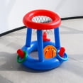 thumbnail image 3 of PVC Inflatable Water Basketball Set with Bowling & Cross Ring Toss Games - 57x52cm, Easy Inflation, Skill-Building Interactive Toy for Kids (7-14) & Adults, Perfect for Outdoor Pool Fun, Free, 3 of 6