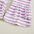 thumbnail image 4 of REgarm Toddler Baby Girl Halloween Outfit 2 Piece Bell Bottom Fall Winter Clothes Long Sleeve Ghost Pumpkin Sweatshirt Flare Pants Set,6-12 Months, 4 of 7