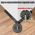 thumbnail image 2 of Miter Saw Protractor Aluminum Angle Finder Woodworking Angle Gauge For Carpenters/Renovation Work/Metal/All Building Trades ,Woodworking Protractor, 2 of 7
