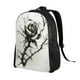 thumbnail image 2 of Balery Black And White Rose Mochila - Mochila Estilosa y Duradera para Laptop de 15 Pulgadas con Tela Oxford Impermeable, 2 of 8