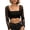 xx-Black470, variant on Women's Lace Cropped Top Long Sleeve Sheer Mesh Club Night Out Slim Fitted Blouse