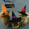 thumbnail image 4 of Adjustable Halloween Pet Witch Hat Cat Puppy Dog Halloween Party Cosplay Costume Headwear Accessories, 4 of 8