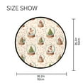 thumbnail image 5 of 36.2 Inch Round Floor Mat Snow Globe Pattern Carpet Decor Rug for Living Room Bedroom, 5 of 6