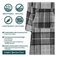 thumbnail image 4 of Fleece Blanket with Sleeves, Foot Pockets for Women Men Adults, Plush Wearable Blanket Throw Wrap, Warm Blanket Robe, Cozy Gift Ideas Wife Mom, Plaid Dark Gray, 4 of 7