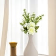 thumbnail image 5 of 1 Bouquets Finished Carnation Artificial Flowers,High-End Fake Flower Bouquets,Handheld Bouquet for Photography Prop,Living Room Decoration and Holiday Ornament,6.29x11.4 in(White), 5 of 7