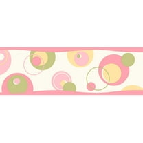 Chesapeake Wobbles Pink Geometric Toss Border