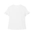 thumbnail image 5 of Mgmyaa T-Shirt à Manches Courtes pour Filles, Manches à Volants Mignonnes, Col Rond, Blouse d'Été Décontractée, 5 of 5