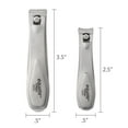 thumbnail image 6 of Equate Stainless Steel Twin-Pack Nail Clippers, 2 Pieces, 6 of 8