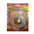 thumbnail image 1 of Trisonic Trisonoc50ftcbl Téléphone Rallonge de Téléphone Câble Ligne Fil, 50, Blanc, 1 of 3