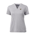 thumbnail image 2 of Women's Cutter & Buck Heather Gray West Virginia Mountaineers Forge Stretch Blade V-Neck Top, 2 of 3