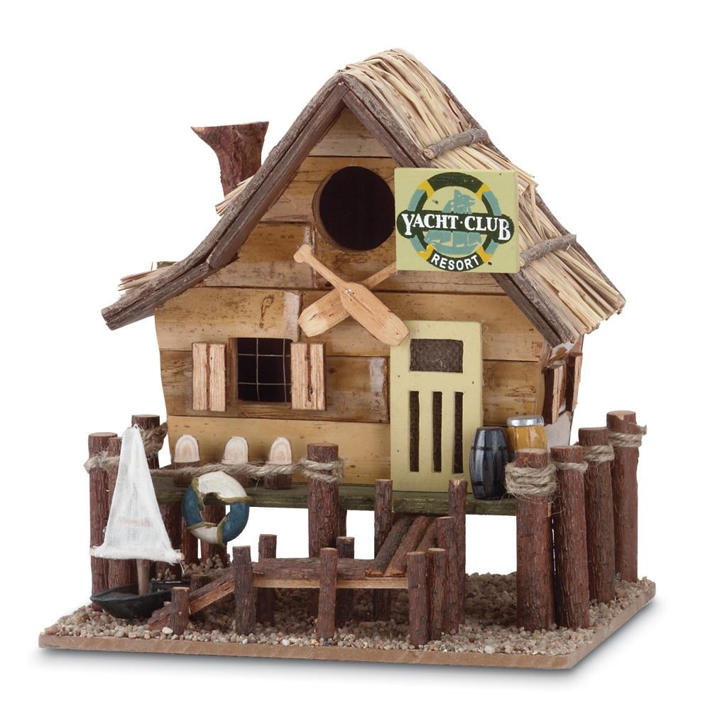 Birdhouse For Chickadees, Cute Nest Box, Bamboo And Eucalyptus by Songbird Valley