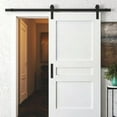 thumbnail image 5 of Barn Door Handles 2 Pack Sliding Door Handle 5" Hole Center Barn Door Handles Black Cabinet Handles Door Pull Handle Zinc Alloy Door Pulls with Plate for Sliding Closet Door Handle, 5 of 8