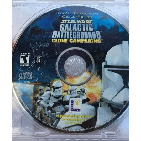 Star Wars Galactic Battlegrounds CLONE CAMPAIGNS ExP Pack-PC CD ROM-RARE
