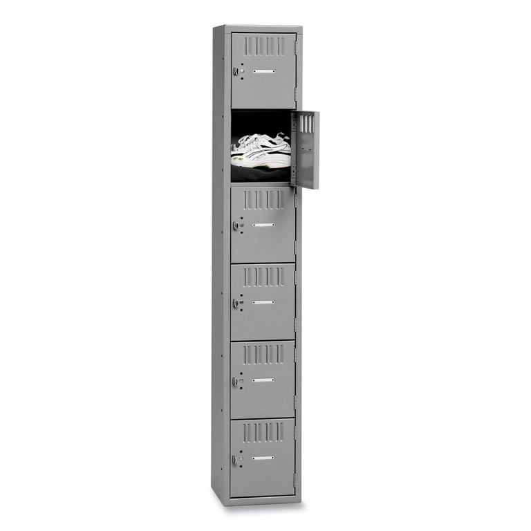 Box Compartments, Single Stack, 12w x 18d x 72h, Medium Gray Box Compartments, Single Stack, 12w x 18d x 72h, Medium Gray