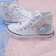 thumbnail image 3 of 2024 zapatos blancos de verano y otoño nuevo estilo jade canela perro zapatos de lona de caña alta para niñas y niñas corazón ins graffiti versión coreana tendencia versátil, 3 of 5